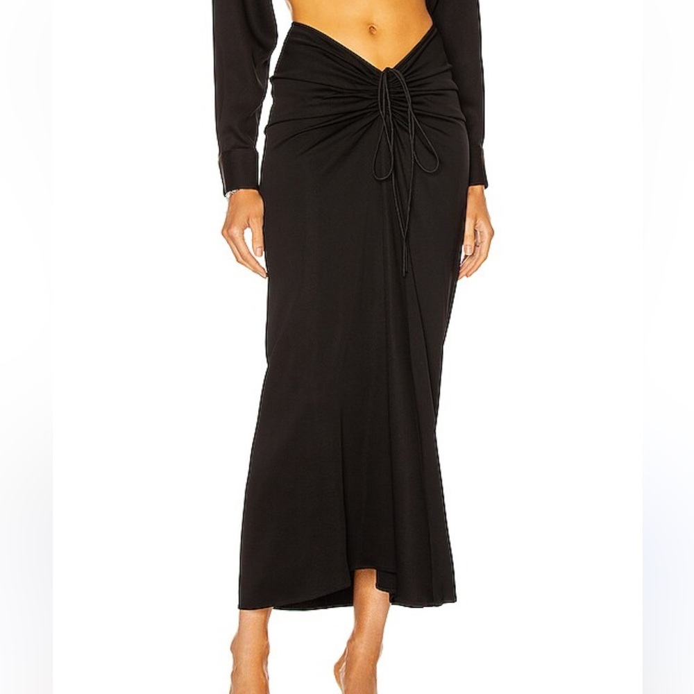 Christopher Esber Black Maxi Skirt